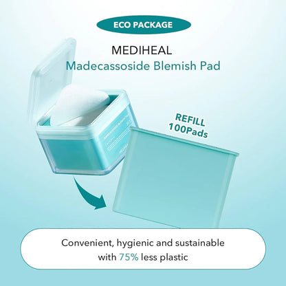 MEDIHEAL - Toner Pad Madecassoside Blemish, 100ea