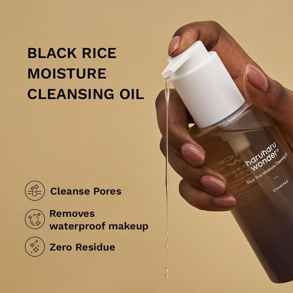 HARUHARU - Black Rice Moisture Deep Cleansing Oil | Aceite Limpiador Coreano 150ml
