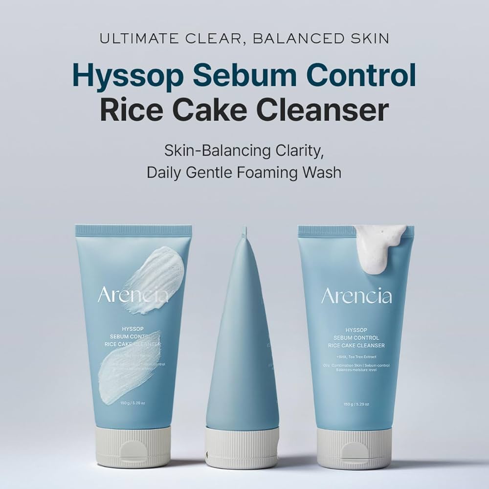 ARENCIA - Hyssop Sebum Control Rice Cake Cleanser 150g
