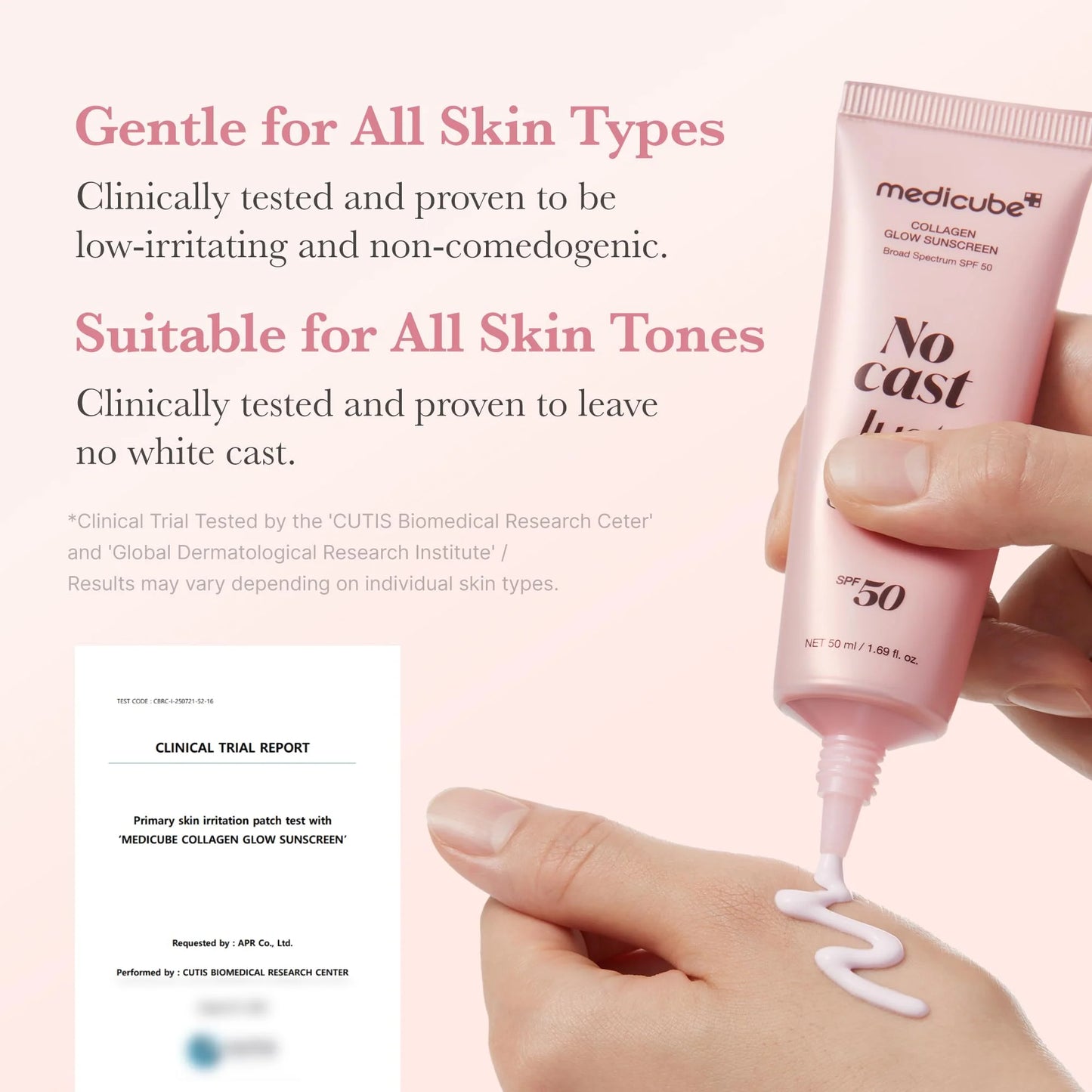 MEDICUBE - Glow Collagen Sunscreen SPF50+ PA++++ 50ml | Protector Solar Coreano Glow con Colágeno