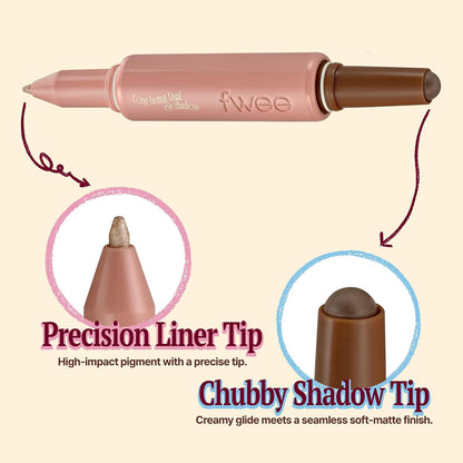 FWEE - Dual Coloring Stick Eye Shadow 04 Peek A Boo 1.2 g