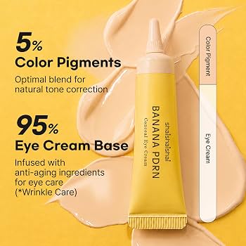 SHAISHAISHAI - BANANA PDRN Conceal Eye Cream TONO VANILLA 15g + REGALO ESPECIAL MINION COLLAB