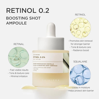 SKIN1004 - Madagascar Centella Retinol 0.2 Boosting Shot Ampoule 30ml