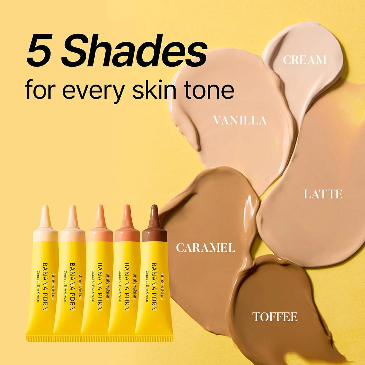 SHAISHAISHAI - BANANA PDRN Conceal Eye Cream TONO VANILLA 15g + REGALO ESPECIAL MINION COLLAB