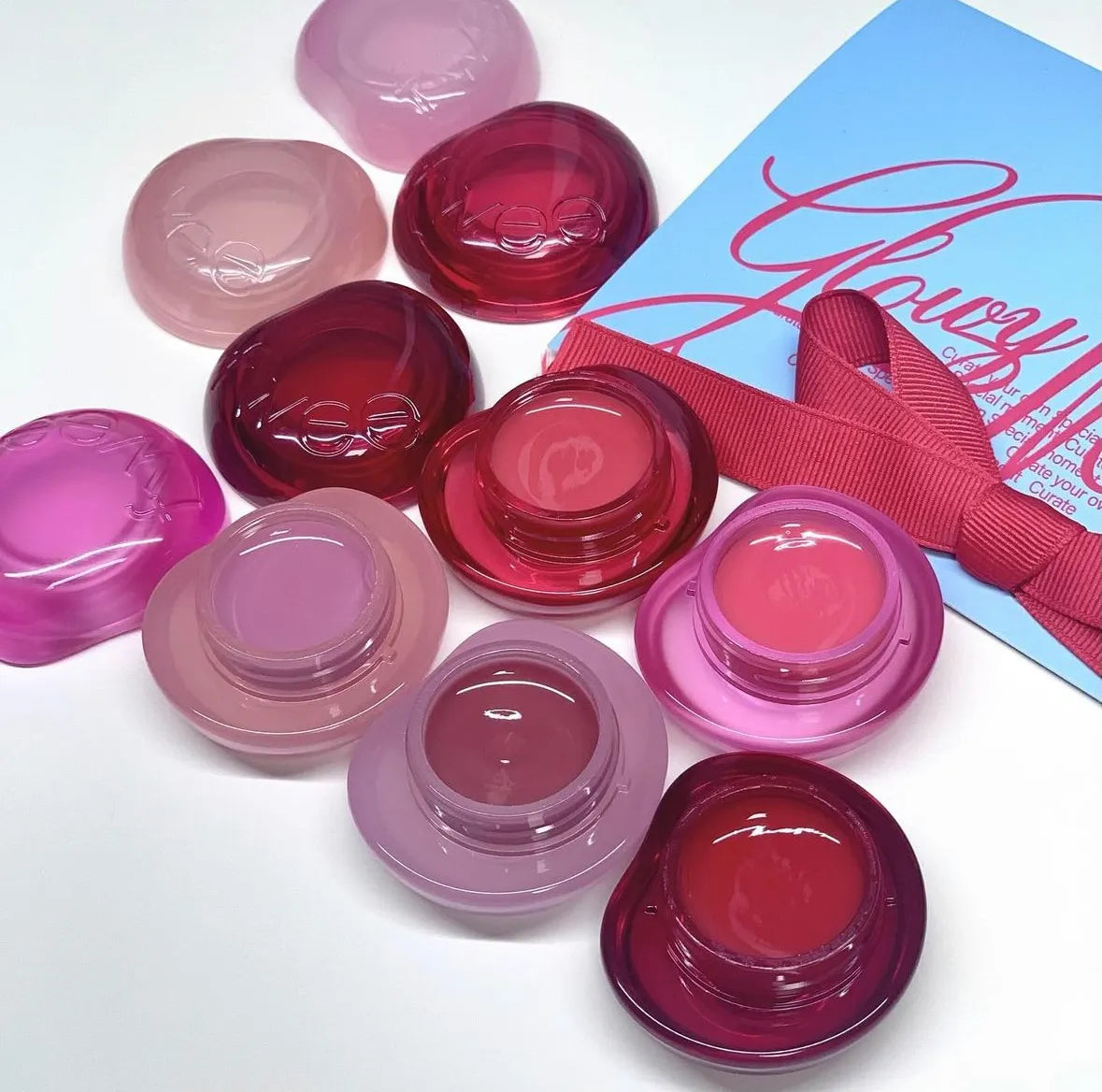 (GL)fwee LIP&CHEEK GLOWY JELLY POT JC01 HONEY PEACH +PENDANT KEYRING