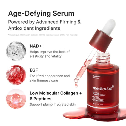 MEDICUBE - EGF NAD Firming Serum 30ml | Sérum Coreano Reafirmante con EGF y NAD+