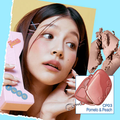 FWEE - Pocket Cheek Palette 4 Colors Option CP03 Pomelo & Peach