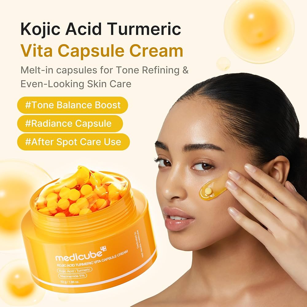 MEDICUBE - KOJIC ACID TURMERIC VITA CAPSULE CREAM