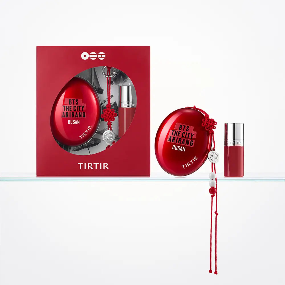 TIRTIR - Red Cushion Foundation 23N + Tinted Lip Oil + Keyring - PREORDER