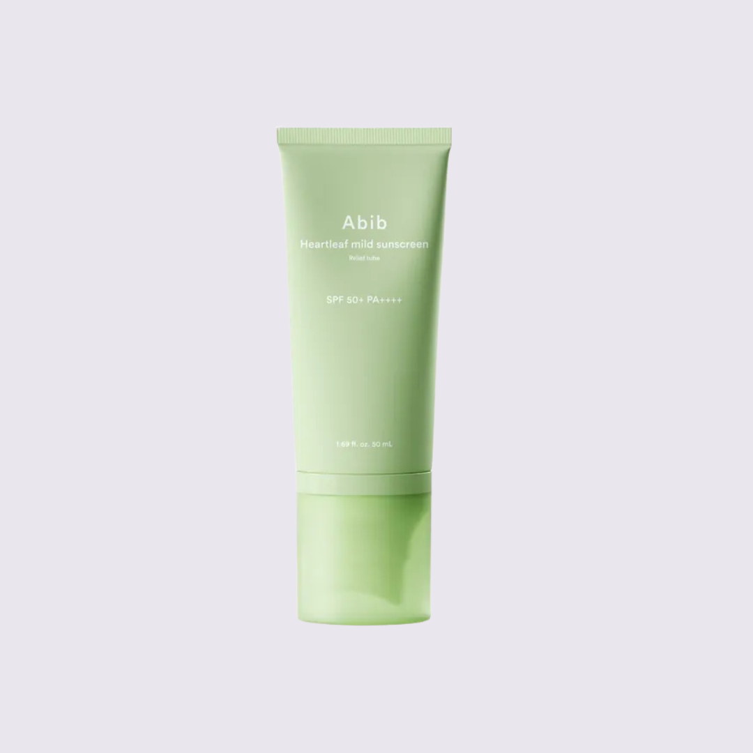 ABIB - HEARTLEAF MILD SUNSCREEN RELIEF TUBE FPS 50+ PA++++, 50ml