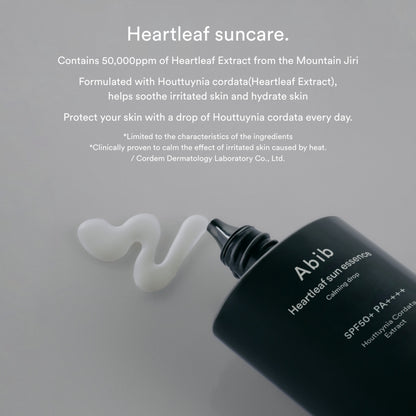 ABIB - PROTECTOR SOLAR Heartleaf Sun Essence Calming Drop con SPF50+ PA++++