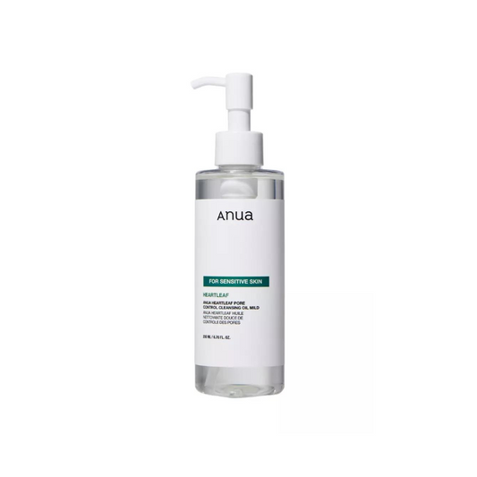 ANUA - Limpiador Base Aceite HEARTLEAF PORE CONTROL para PIEL SENSIBLE,  200ml