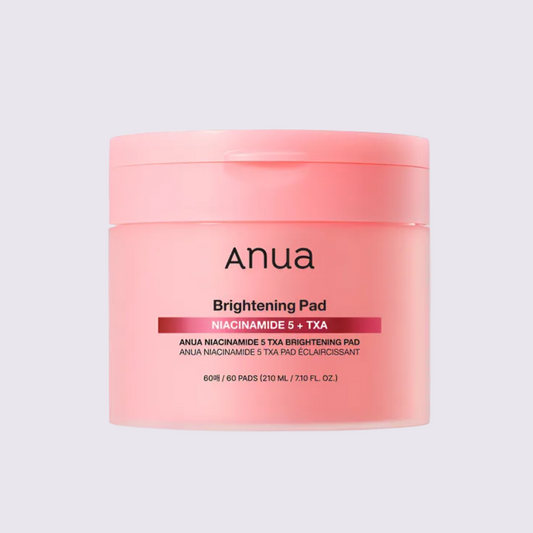 ANUA - PADS TÓNICOS CON NIACINAMIDA 5 TXA, APORTA BRILLO, 60 pzas