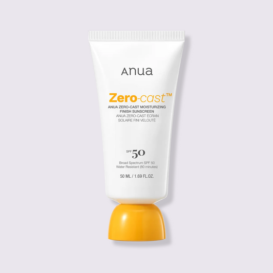 ANUA - ZERO-CAST MOISTURIZING FINISH SUNSCREEN SPF50 PA++++ , 50ml