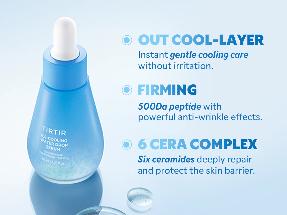 TIRTIR - Ice Cooling Serum 30ml | Sérum Coreano Refrescante e Hidratante