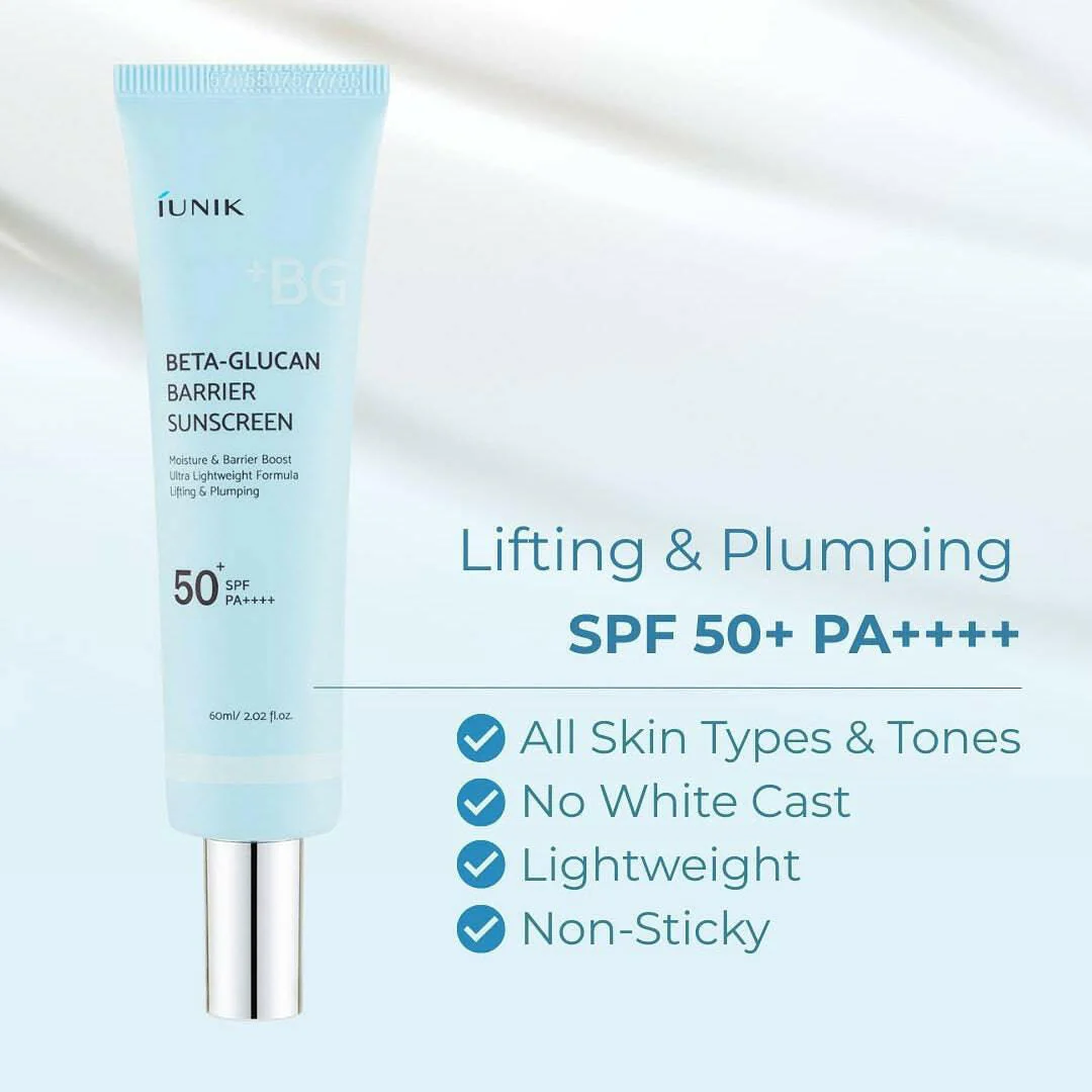 IUNIK - Beta-Glucan Barrier Sunscreen SPF50+ PA++++ 60ml