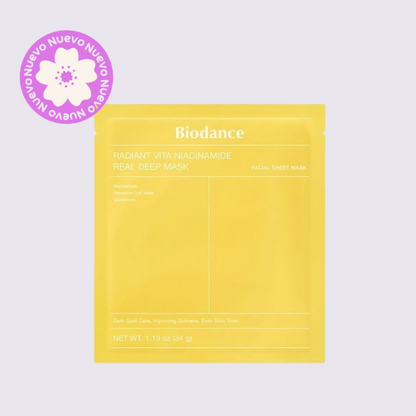 BIODANCE - Radiant Vita Niacinamide Real Deep Mask, 1 pieza