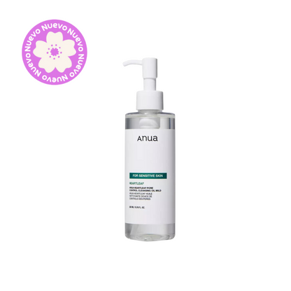 ANUA - Limpiador Base Aceite HEARTLEAF PORE CONTROL para PIEL SENSIBLE,  200ml