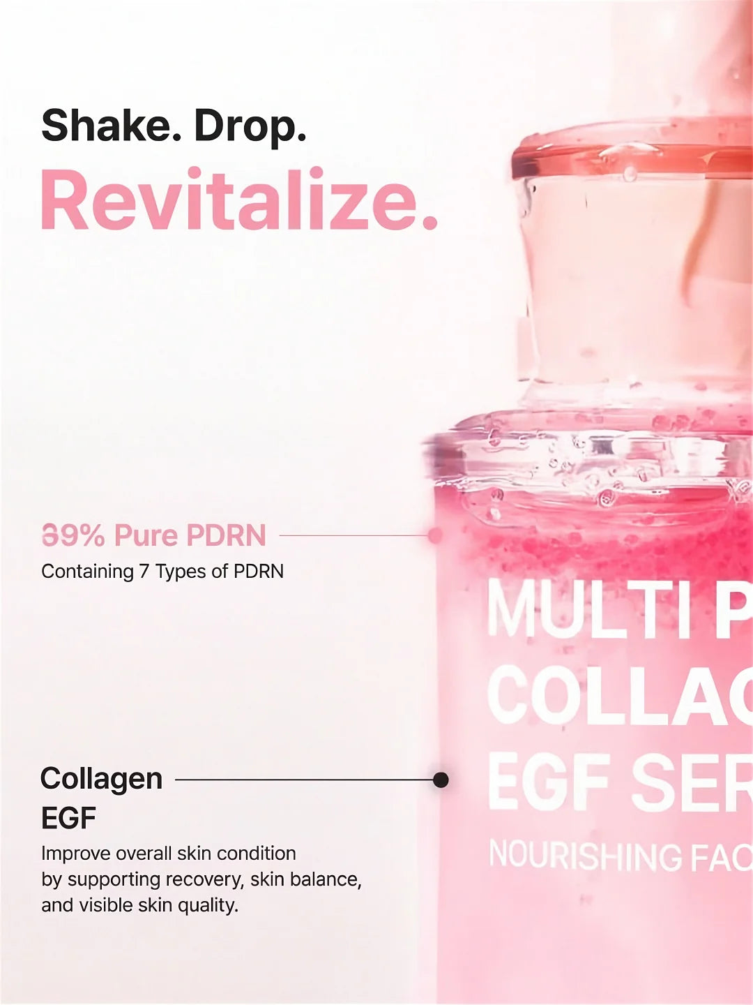 PURITO - Multi PDRN Collagen EGF Serum 30ml | Sérum Coreano Reafirmante con PDRN y EGF