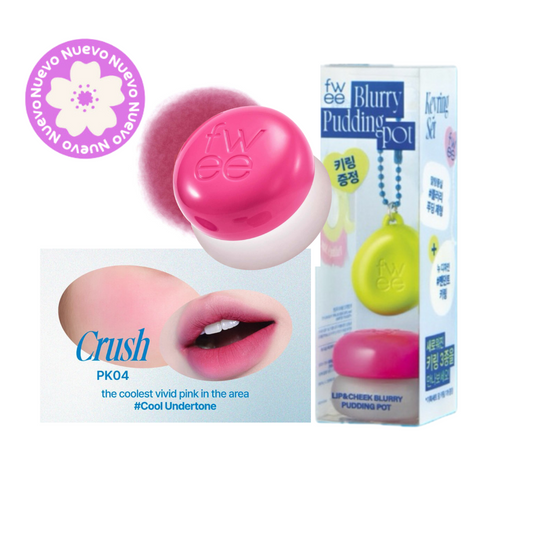 FWEE - Lip&Cheek Blurry Pudding Pot PK04 Crush 5g + KEYRING