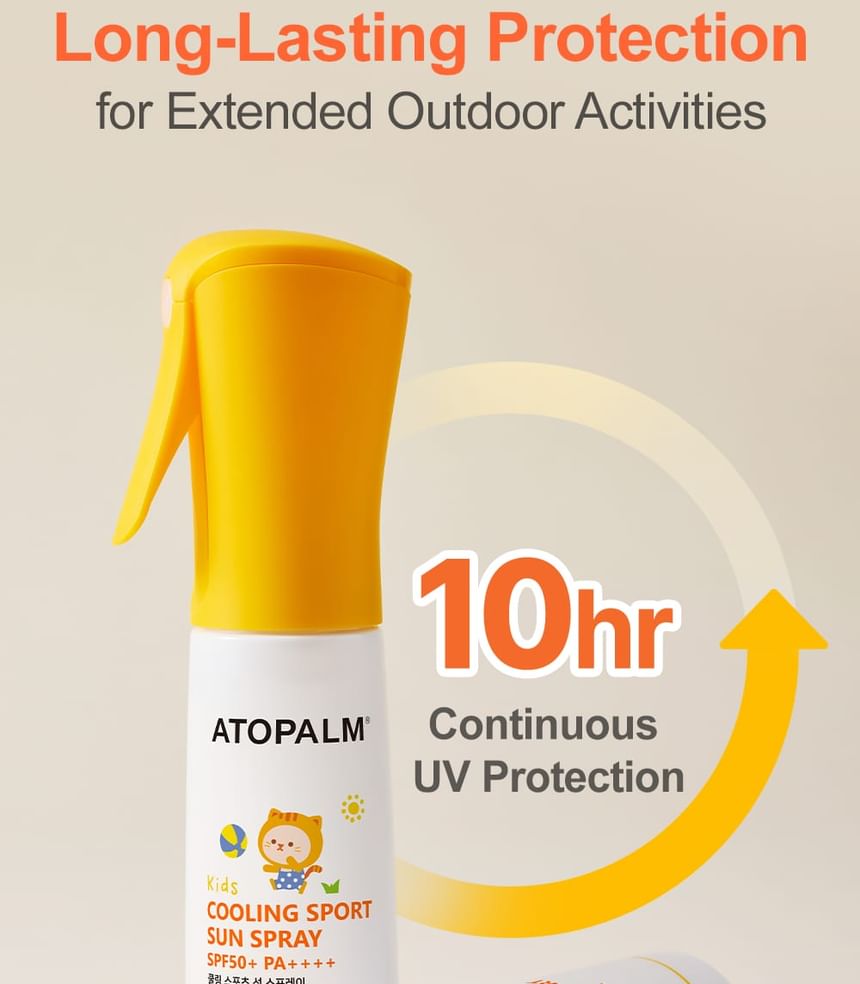 ATOPALM - Cooling Sport Sun Spray SPF50+ PA++++ 180ml | Protector Solar Infantil Coreano Refrescante