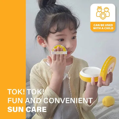 ATOPALM - Tok Tok Facial Sun Pact SPF50+ PA++++ 14g | Protector Solar Infantil Coreano en Cushion