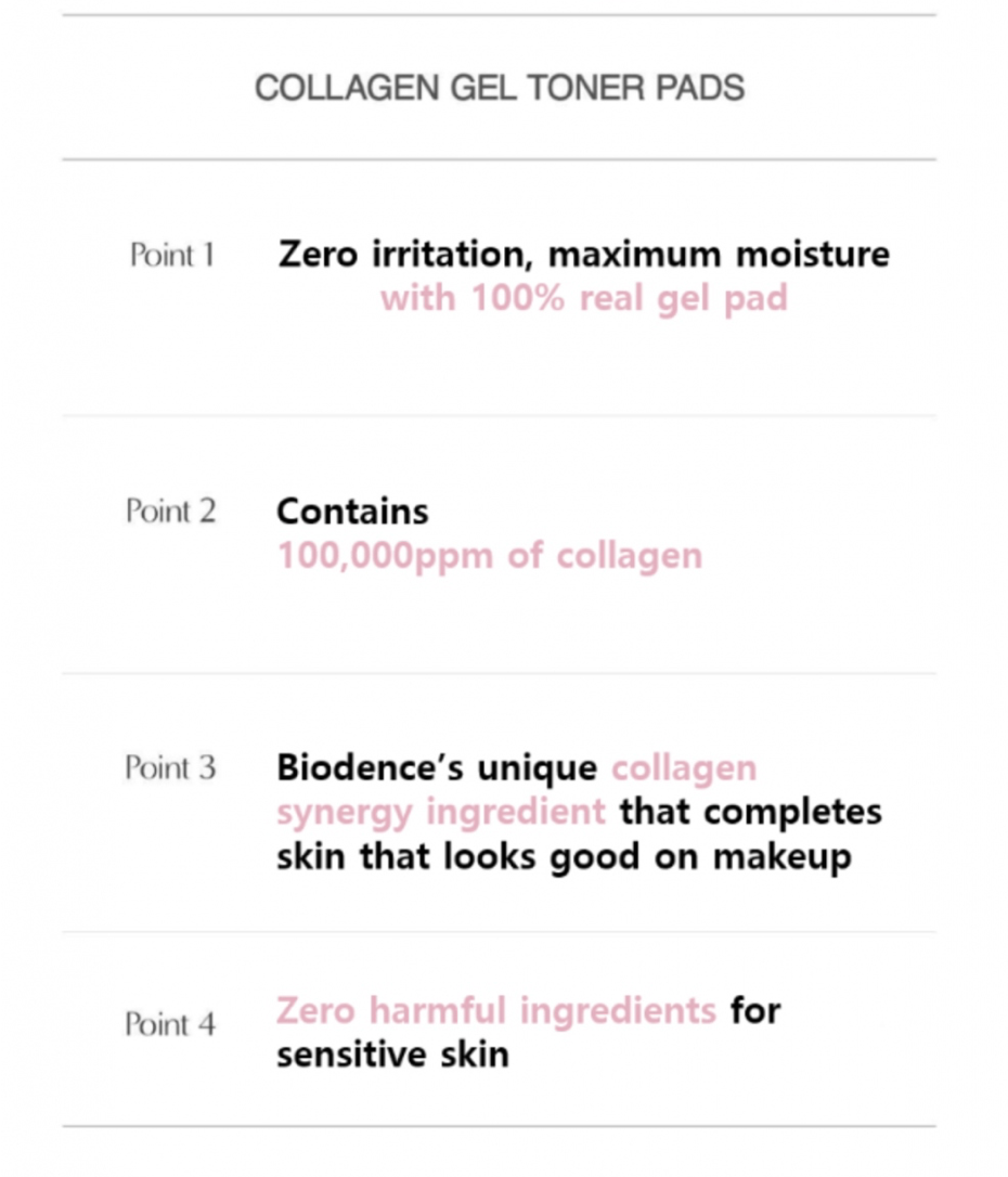 BIODANCE - Collagen Gel Toner Pads,  60Pads