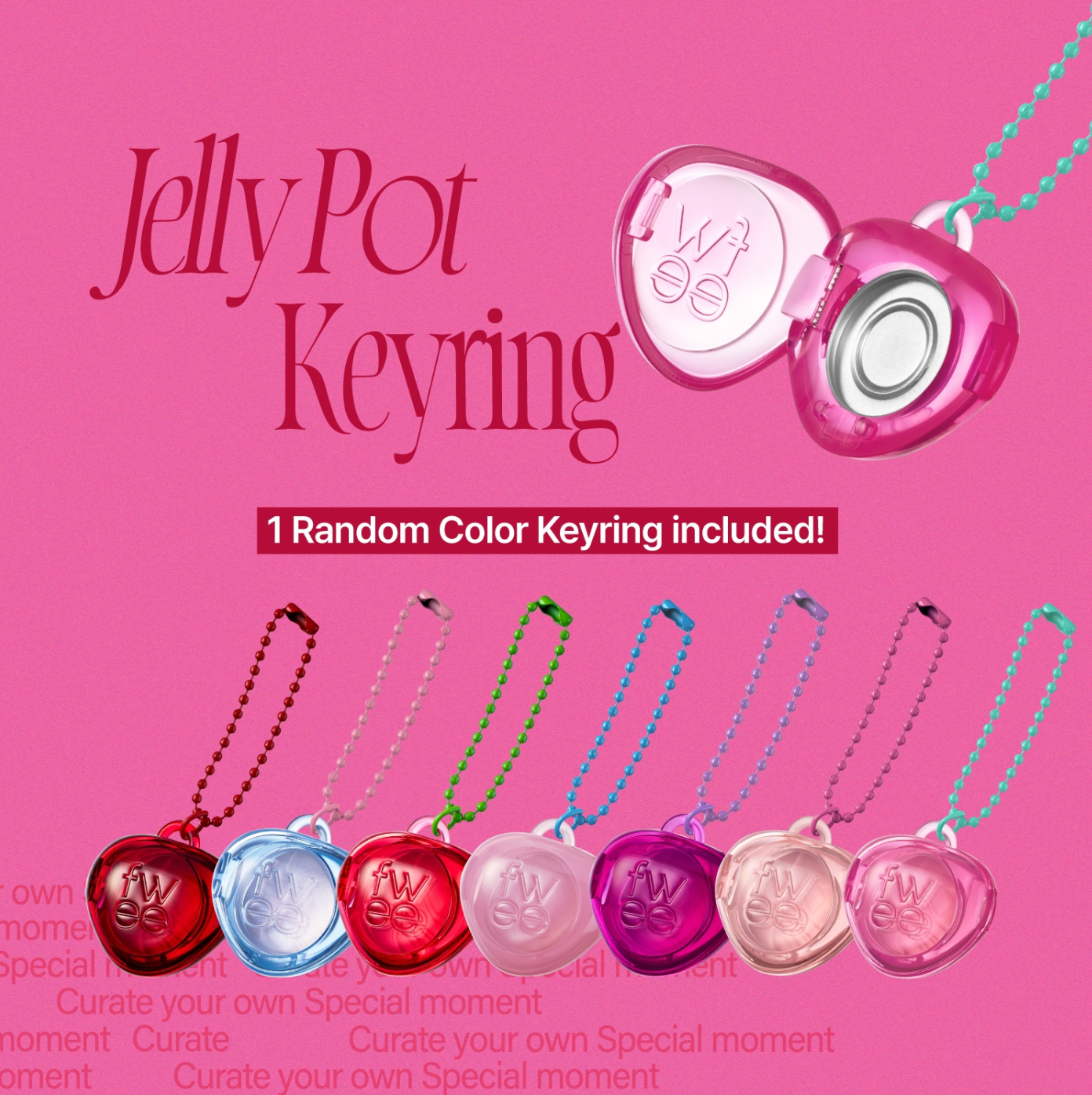 FWEE - Lip&Cheek Glowy Jelly Pot JR01 Squeezed 4g + LLAVERO