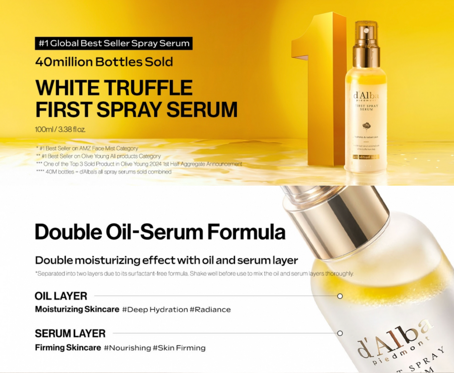 d'Alba - White truffle First Spray Serum, 100 ml