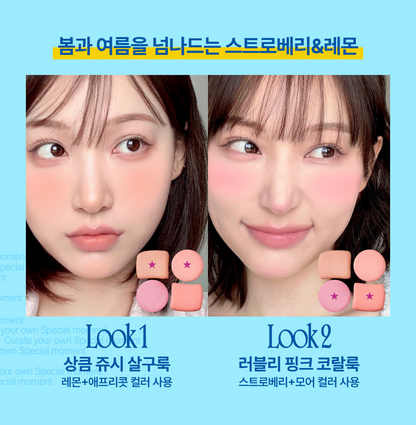 FWEE - Pocket Cheek Palette 4 Colors Option CP03 Pomelo & Peach