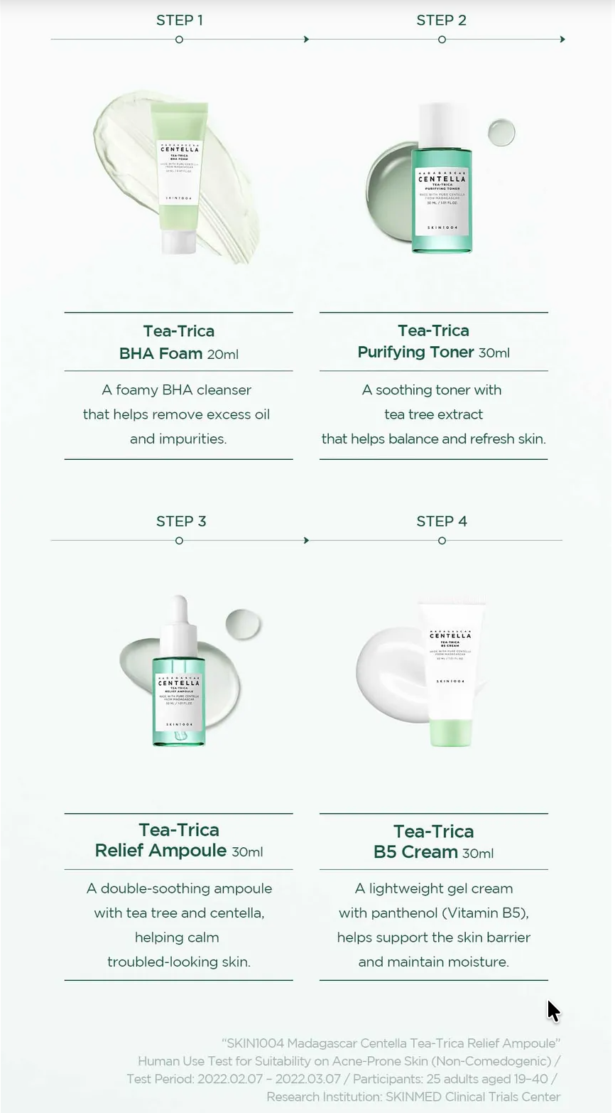 SKIN1004 - Madagascar Centella Tea-Trica Travel Kit