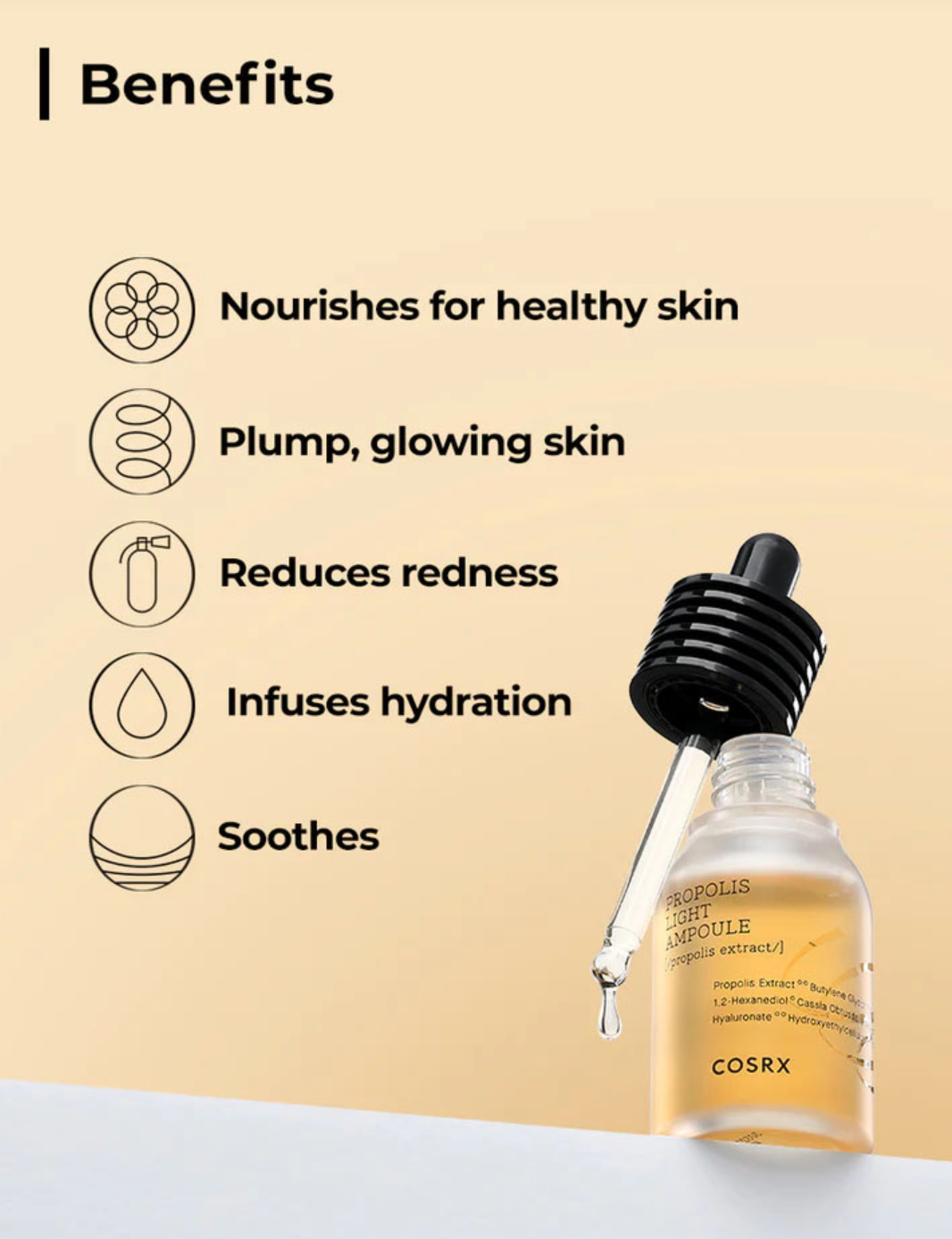 COSRX - Ámpula Ligera Full fit Propolis, 30 ml