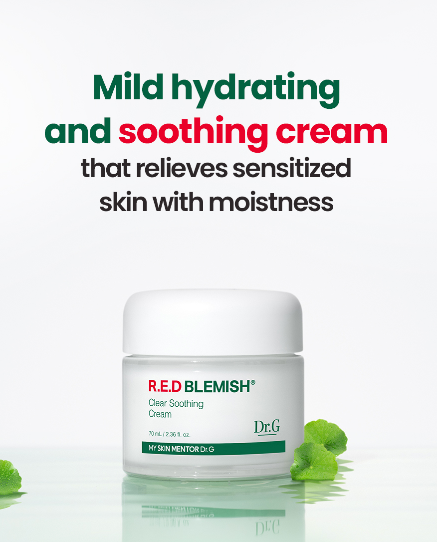 DOCTOR G - Crema Hidratante Red Blemish Clear Soothing Cream, 70ml