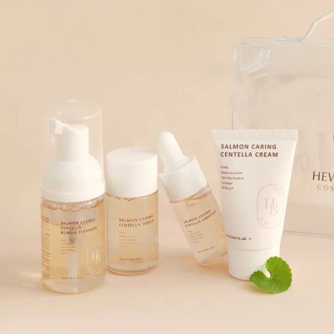 HEVEBLUE - Salmon Caring Centella Special Travel Kit Bag