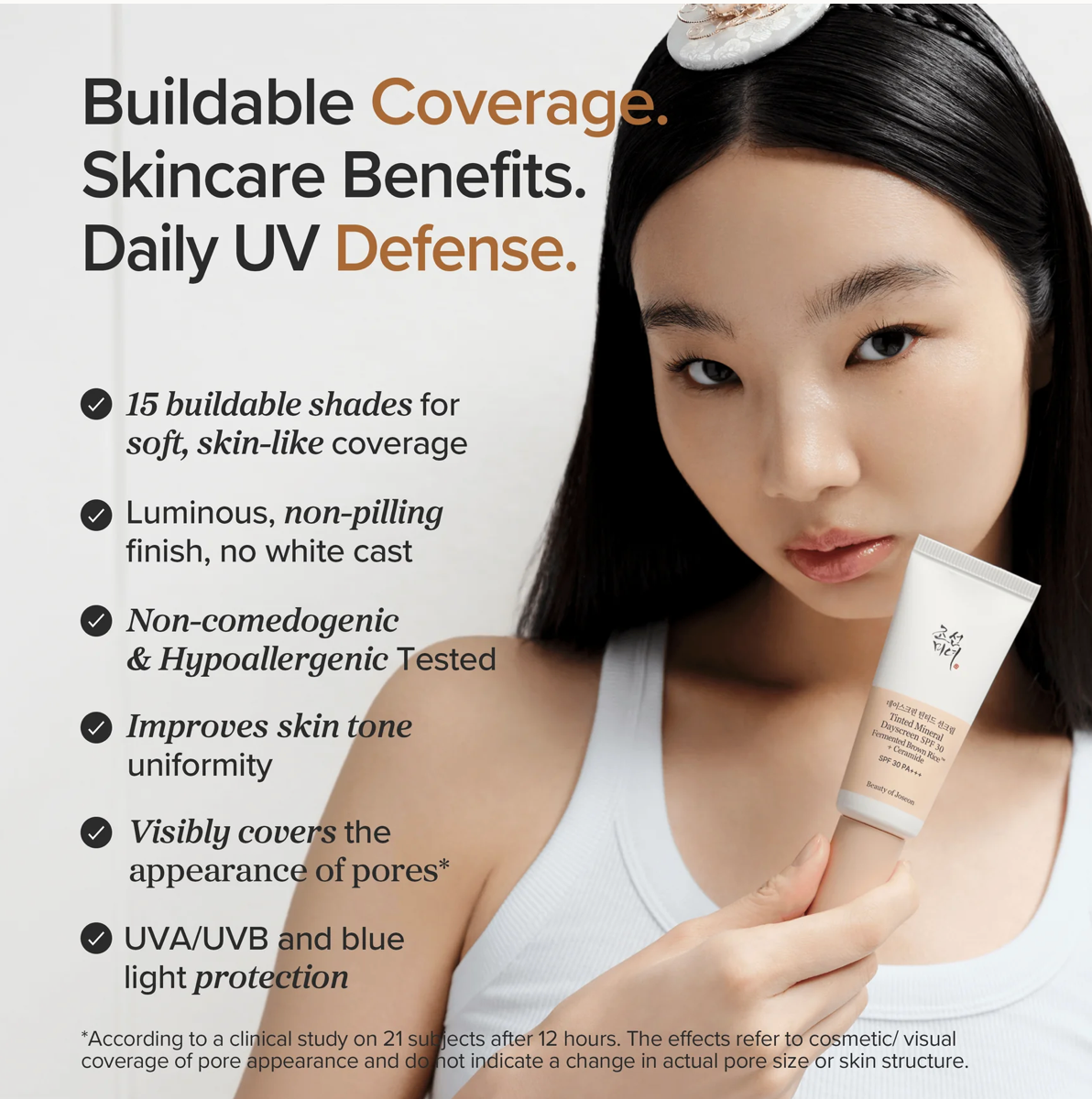 BEAUTY OF JOSEON - Tinted Mineral Dayscreen SPF30 | Protector Solar Mineral con Color | 40ml