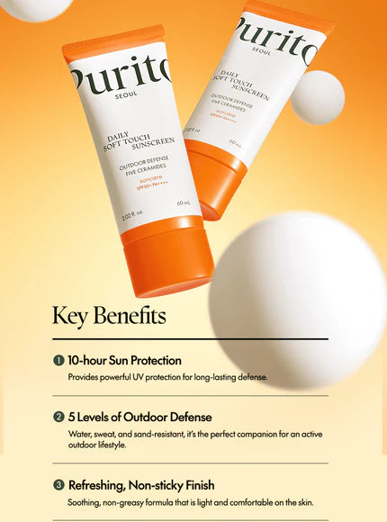 PURITO - Daily Soft Touch Sunscreen SPF50+ PA++++, 60ml