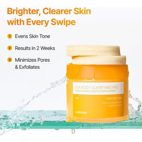 CELIMAX - TXA Body Clarifying Pad 50 Pads | Exfoliante Corporal para Manchas