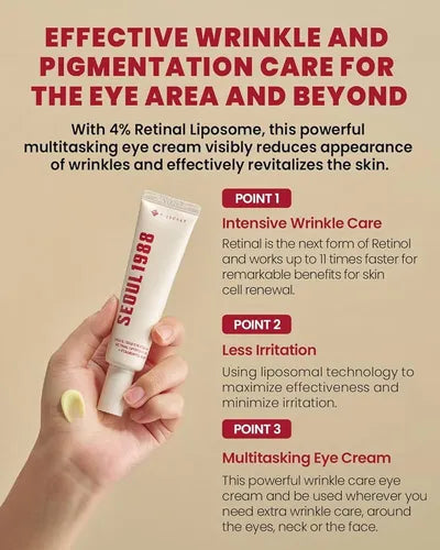 KSECRET - SEOUL 1988 Eye Cream : Retinal Liposome 4% + Fermented Bean