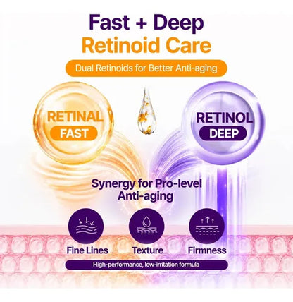 PURITO - Retinol Retinal 2000 NAD+ Serum 30ml | Sérum Coreano Antiedad con Retinoides