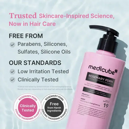 MEDICUBE - ROSEMARY PDRN COOLING THICKENING SHAMPOO 400ml