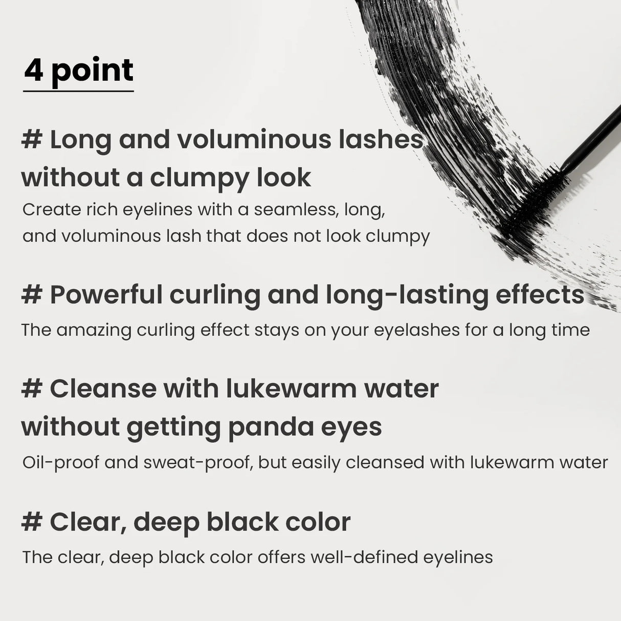 HEIMISH - Dailism Smudge Stop mascara Volume Black