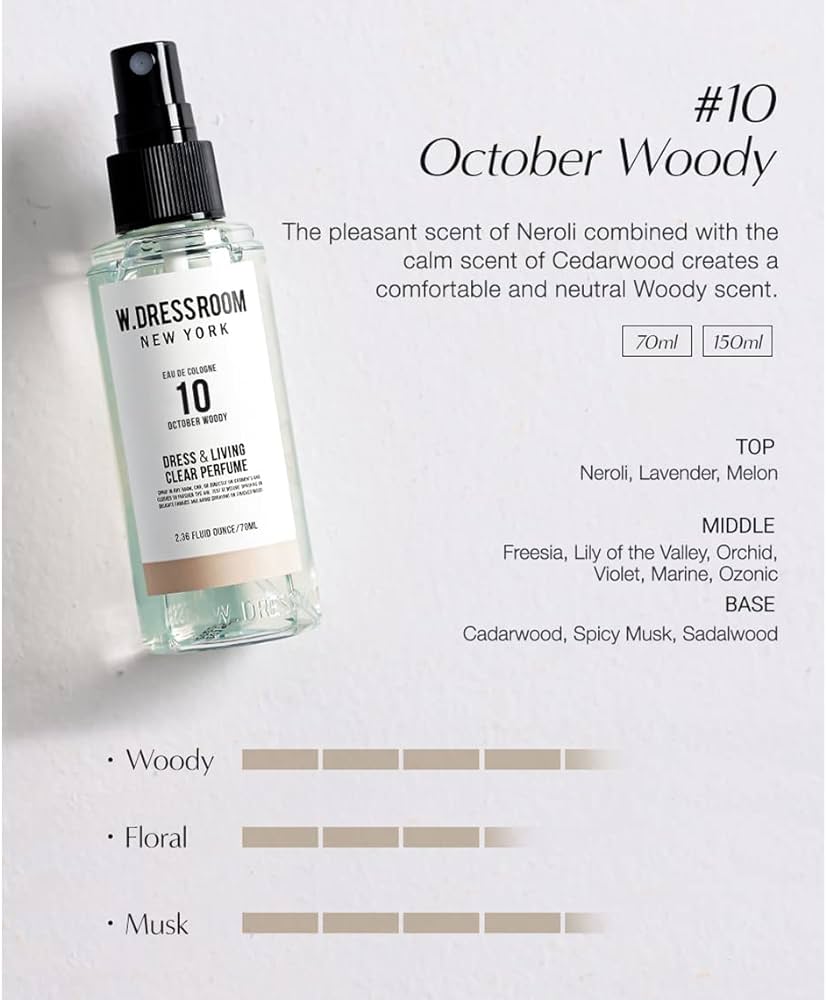 W.DRESSROOM - Dress&Living Clear Perfume No.10 October Woody 70ml
