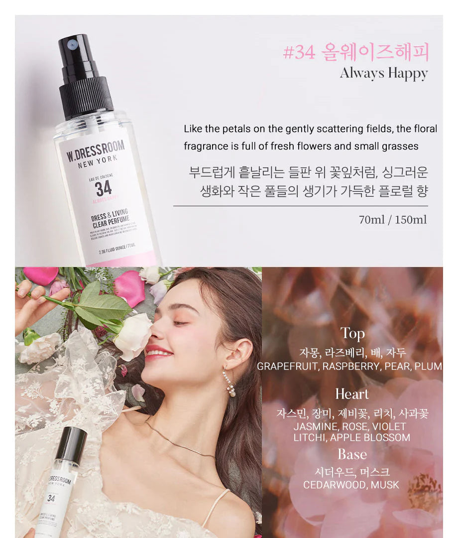 W.DRESSROOM - Dress & Living Clear Perfume No.34 Always Happy 70ml