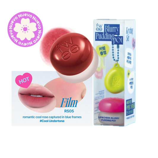 FWEE - Lip&Cheek Blurry Pudding Pot RS05 Film 5g + KEYRING