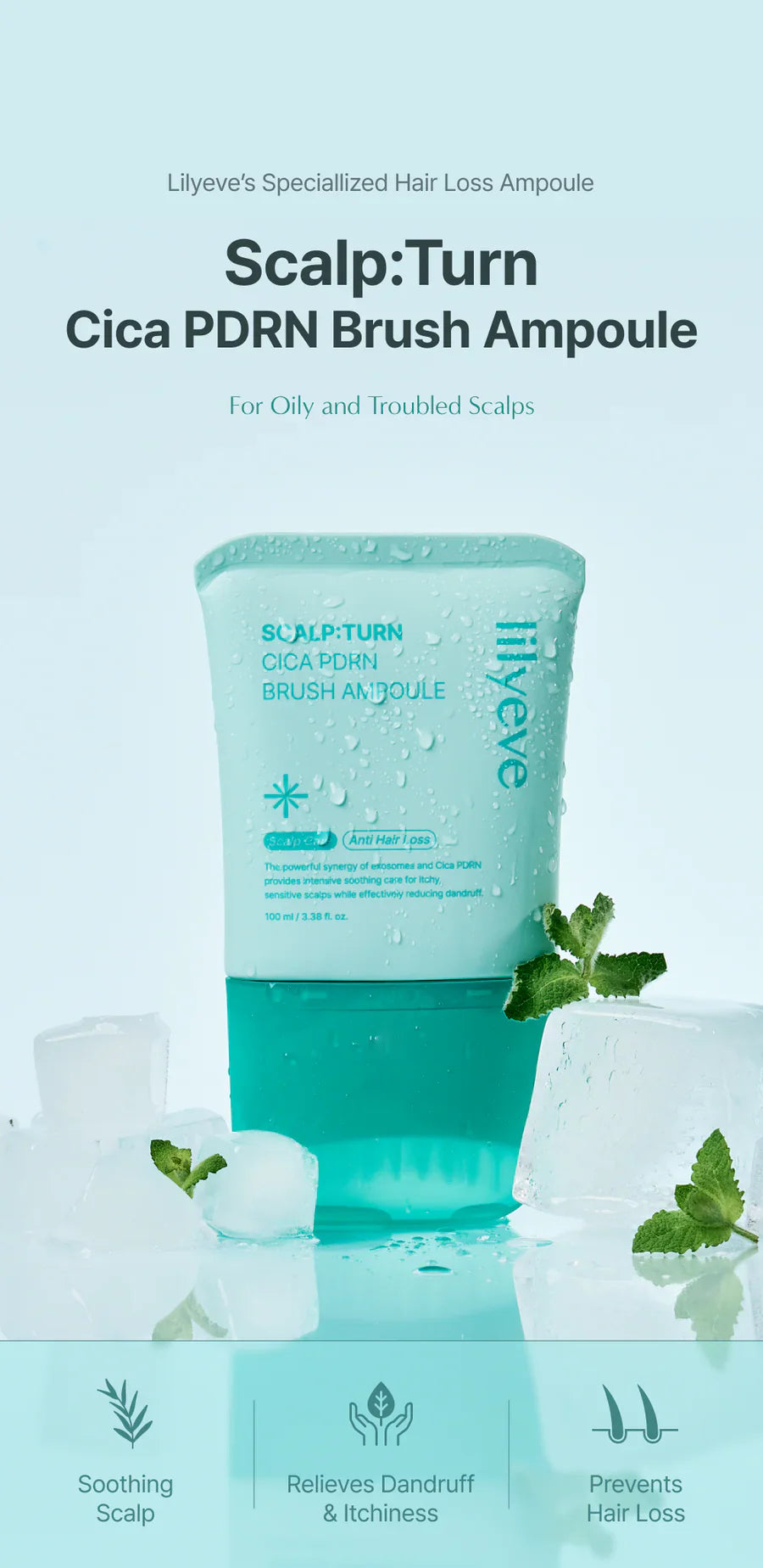 LILYEVE - SCALP:TURN CICA PDRN BRUSH Ampoule 100ml