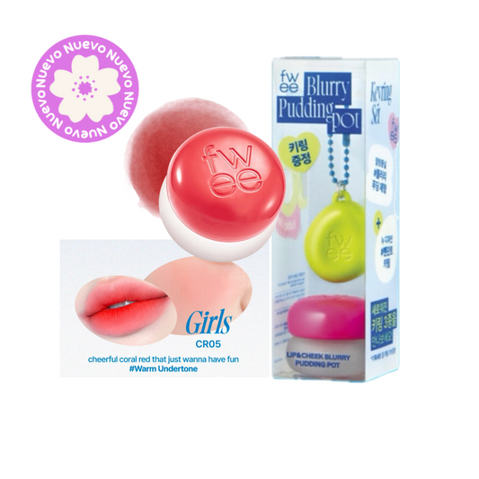 FWEE - Lip&Cheek Blurry Pudding Pot CR05 Girls 5g + KEYRING