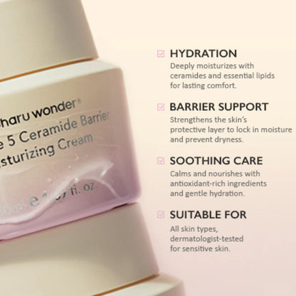 HARUHARU - Black Rice 5 Ceramide Barrier Moisturizing Cream 50ml