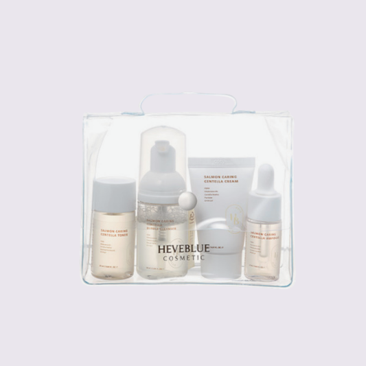 HEVEBLUE - Salmon Caring Centella Special Travel Kit Bag