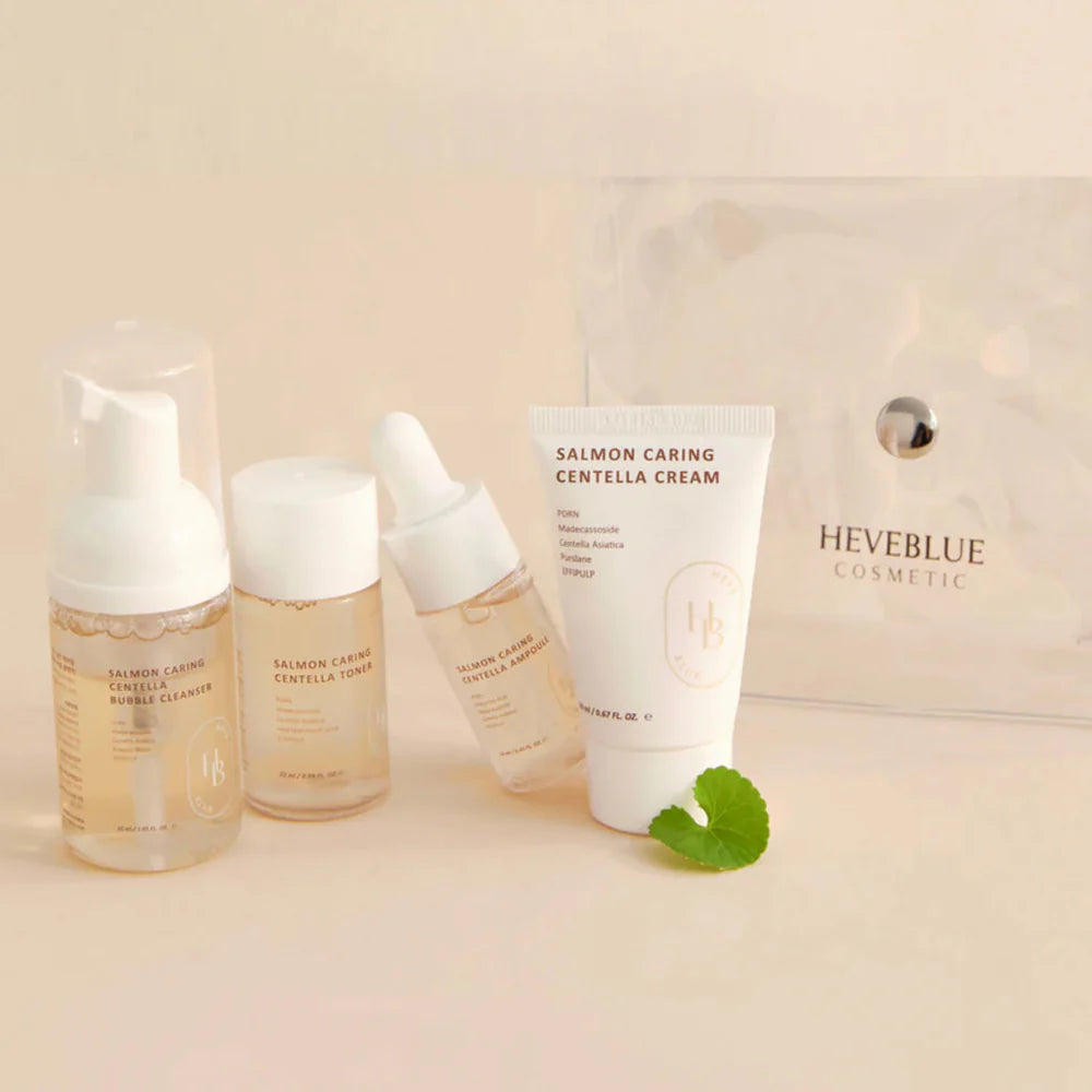 HEVEBLUE - Salmon Caring Centella Special Travel Kit Bag