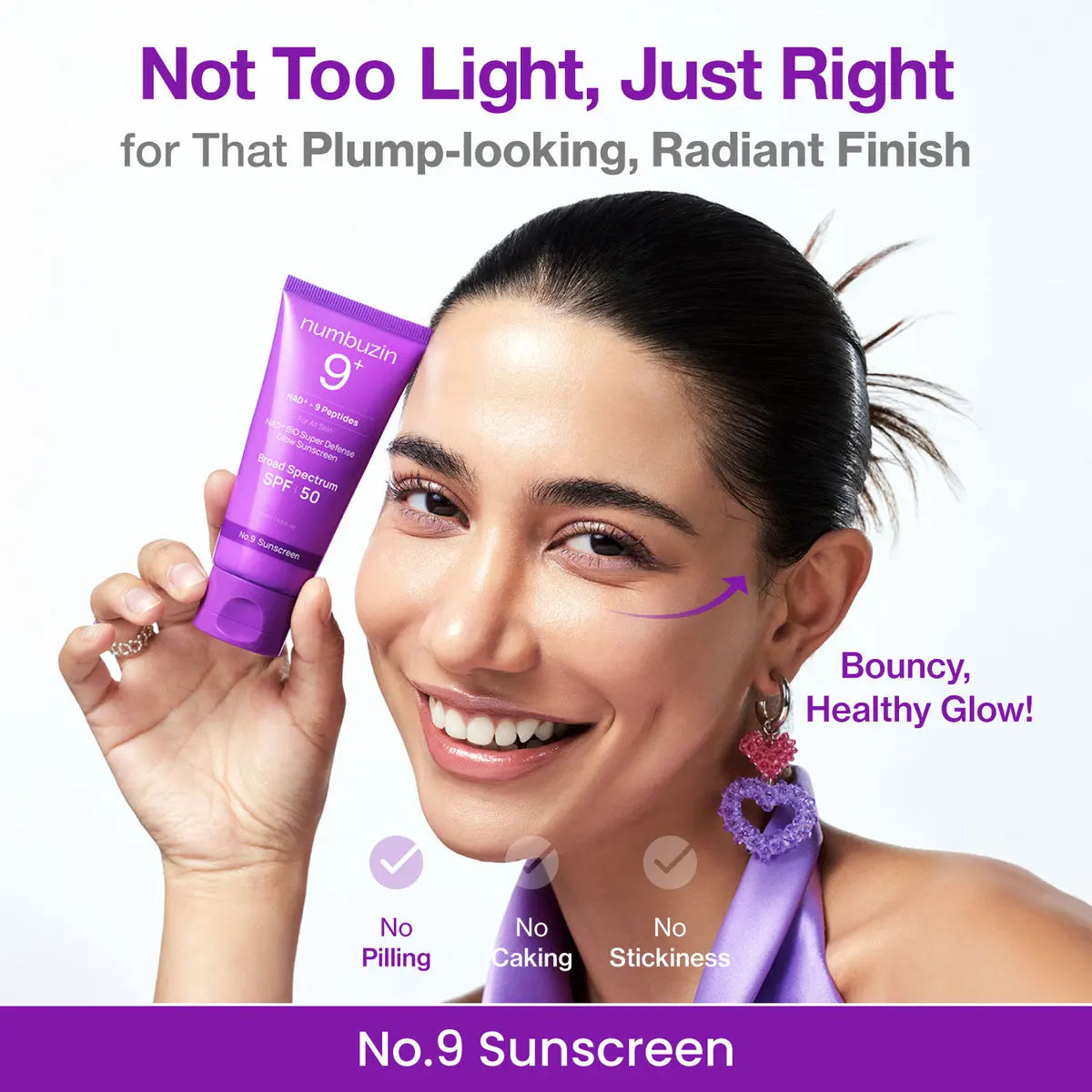 NUMBUZIN - No.9 NAD+ + 9 Peptides BIO Super Defense Glow Sunscreen